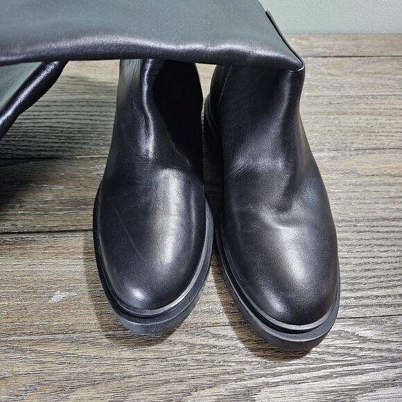 Steve Madden Women's Leather Gaige Riding Boots Black Size 9 - Picture 4 of 9